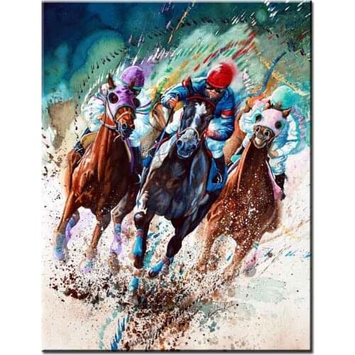 People horse daimond painting Full Square Round Drill 5D diy resin drill Cross Stone Mosaic diamond Embroidery sale gift