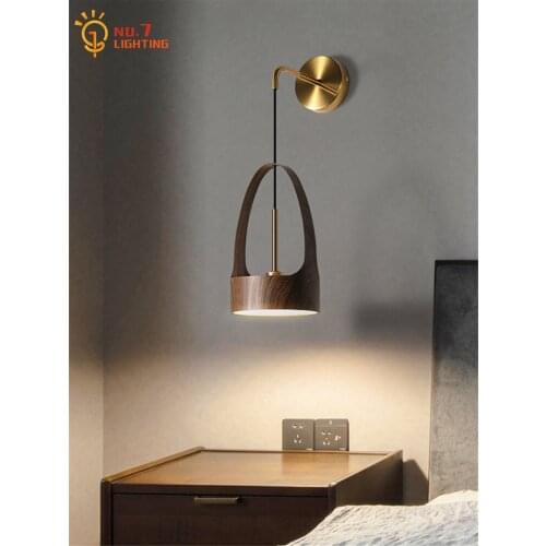 Chinese Classical Individual Wood Grain Wall Lamp Modern Led Wall Sconces Home Decor Bedside Bedside Lamp Living/dining Room Bar