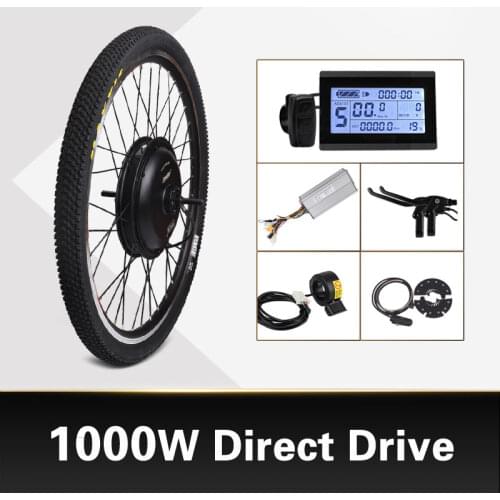 48V 1000W E-bike kit Electric bike conversion kit XF39 XF40 30H Driect Drive Motor Kit MXUS brand LED LCD display freehub