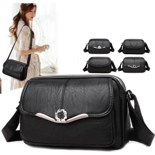 High Quality PU Leather Purses and Handbags Brand Shoulder Bag Casual Cross Body Bags for Women Little Bag Sac A Main Tote Bags