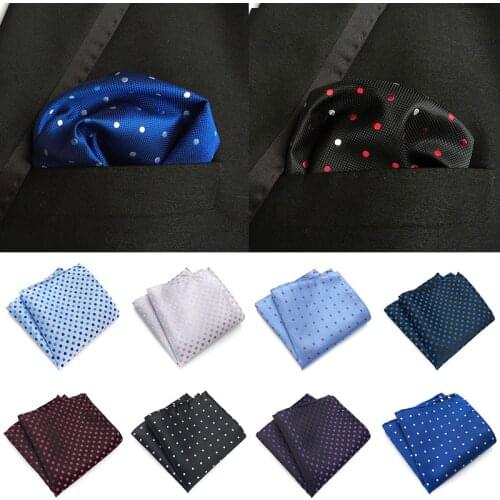 Men Fashion Business Casual Men Tie Dress Mens Fashion Suits Silk Scarf Quality Suit Pocket Towel