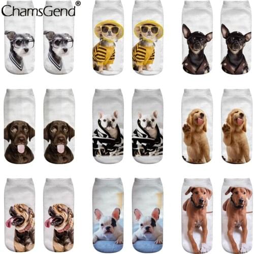 1 Pair 3d Printed Socks Women New Unisex Cute Low Cut Ankle Socks Women Sock Womens Casual Animal Socks Dropshipping
