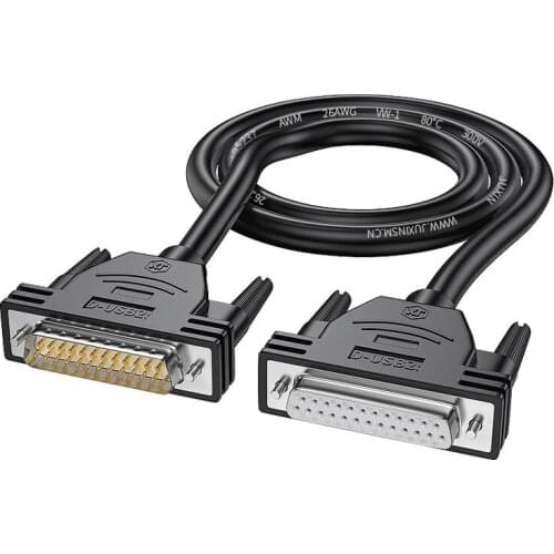 DB25 25 Pin Serial Port RS232 25PIN Male To Male/Female 26AWG OD8mm Copper Cable 1.5m 2m 3m 5m For Printer