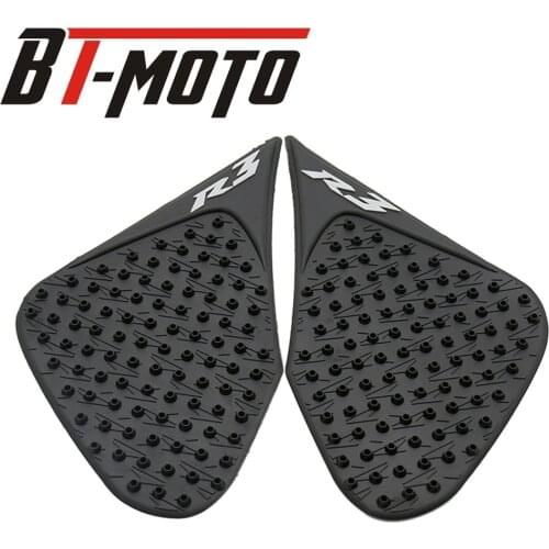 Motorcycle Anti slip Tank Pad Protector Stickers Side Gas Knee Grip Traction Pads For Yamaha R3 2015 2016 2017 YZF-R3