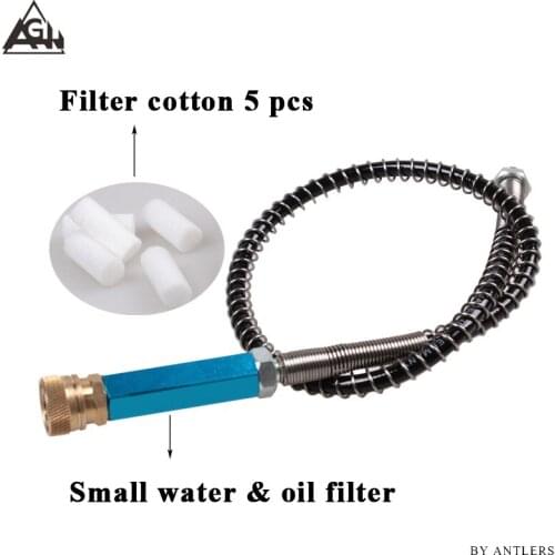 PCP compressor Airsoft Hand Pump 300bar/4500psi Water-Oil Separator Free Filter with 50cm Pressure Hose And Quick Couplers M10x1