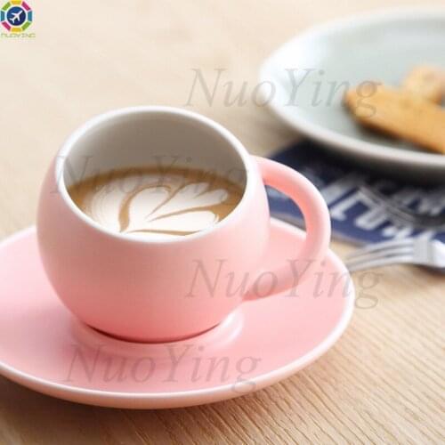 Nordic Ceramic Ins Coffee Cup Afternoon Flower Tea Cup Saucer Net Red Coffee Set Tea Set Water Cup Household Simple Set