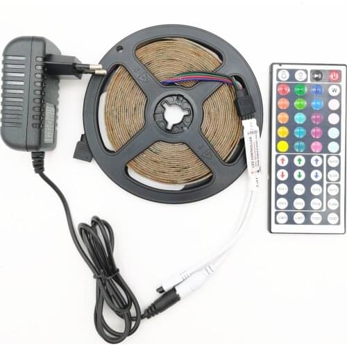 RGB Led Strip Light 2835 DC12V 5M 10M 15M 20M Non-waterproof Led Tape Flexible Lighting Ribbon Full Set And IR controller