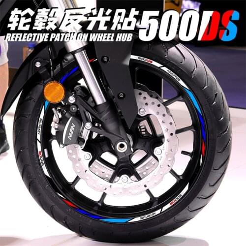 For Loncin Voge 500ds 650ds Wheel Hub Reflective Stickers Rim Modification Stickers and Decals