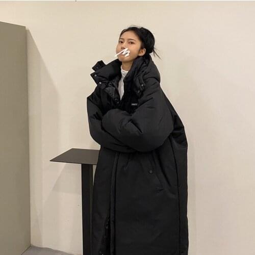 Mid-length Women Cotton-padded Jacket 2021 New Coat Womens Winter Korean Sports Style Cotton-padded Jacket Parker