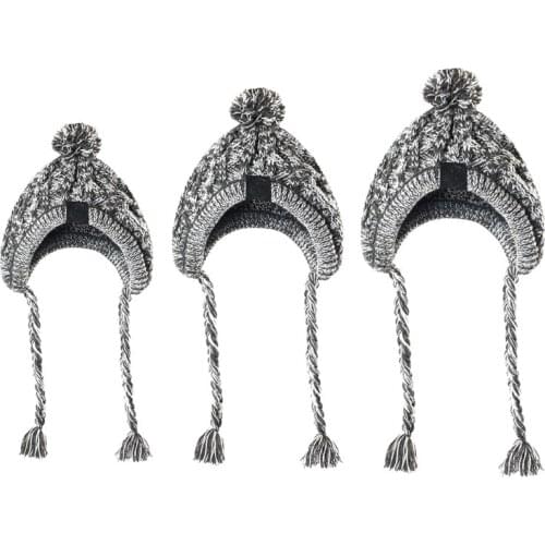 Winter Warm Dog Hat Windproof Puffy Ball Pet Headgear for Small Medium French Bulldog Knitted Cap