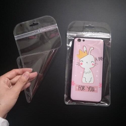 1000pcs 12*22cm transparent Mobile Phone Case Cover Retail Packaging Package Bag for iPhone X 6 7 Plus Plastic Poly Pack