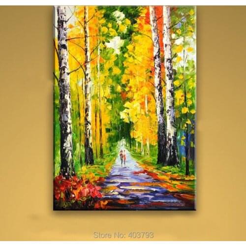 2016 Hot Modern Abstract Art Landscape Oil Painting On Canvas Wall Decor No Framed Home Decoration