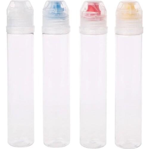 2020 New Kitchen Plastic Squeeze Bottle Condiment Dispenser For Salad Sauce Ketchup Honey