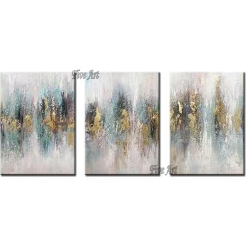 Unframed 3PCS Group Abstract Oil Painting 100% Hand-painted Hot Selling Abstract Canvas Wall Decor Art 3 Panels Canvas Artwork