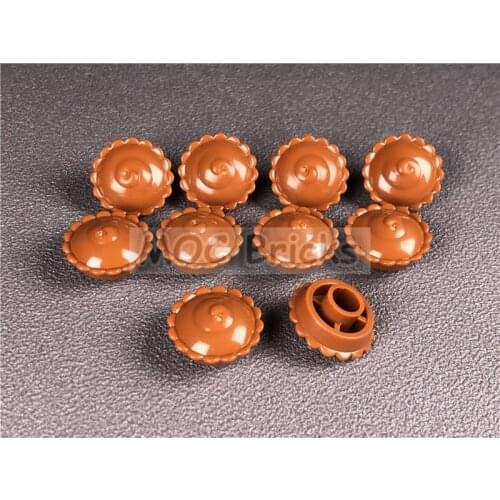 50pcs/lot MOC Bricks Chocolate pie with Cream Filling Pattern fit with 93568pb001 DIY Building Blocks Toys for KIDS Xmas gifts