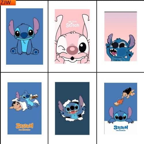Diamond Painting 5D DIY Lilo & Stitch Animated Diamond Inlaid Full Diamond Embroidery Living Room Home Decoration Disney