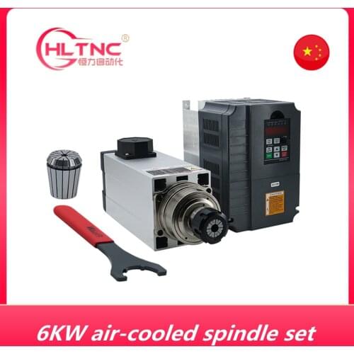 2020 NEW HQD Automatic tool change CNC spindle motor 6kw/9kw 220v/380v 800HZ 24000RPM air cooled ATC spindle for CNC machine