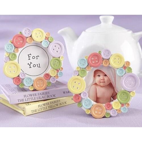 Price Baby Shower Favors Mini Lovely Button Baby Photo Frame Card Holder Wedding