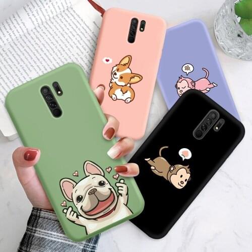 Liquid Silicone Case For For Redmi 9T 9C 9A 8A 7A 6 Pro Note 9T 9S 9 Pro Max 8 Pro 8T 7 Note 6 Pro 5 Cartoon Soft TPU Coque Capa
