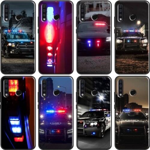 Police Cars Light At Night For Huawei Honor 10i 7C 7A 6C 4C Pro 8A 9A 6X 7X 8X 9X 7S 8S 9S 8 9 20 10X 10 Lite Case