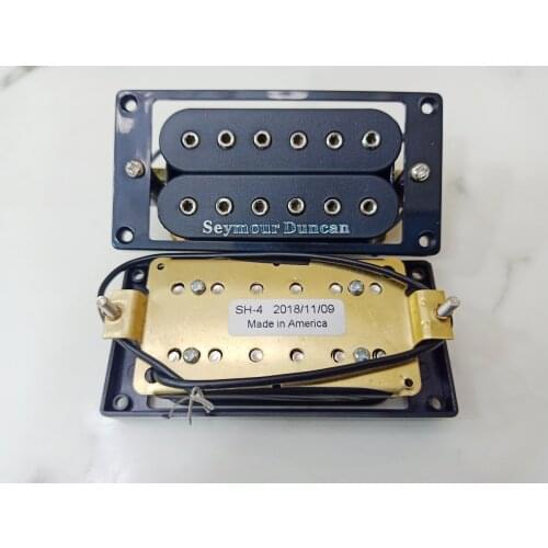 Black SH1n Neck SH4 Bridge Alnico 5 Humbucker Electric Guitar Pickups Shielded