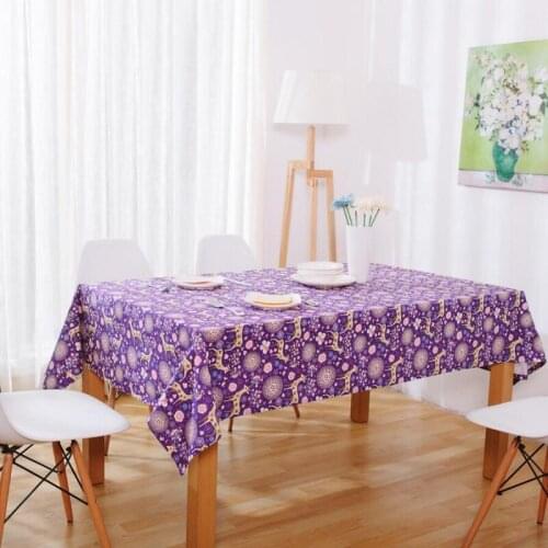 Floral deer Restaurant Tablecloth, Printed Tablecloth, Coffee Table Cloth, Rectangular Modern Minimalist Living Room Tablecloth