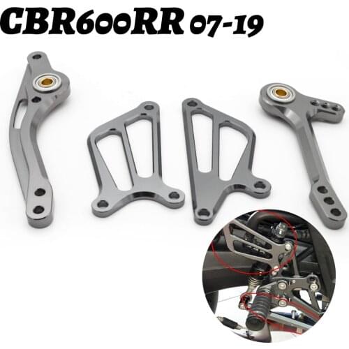 For Honda CBR600RR CBR 600 CBR600 RR CNC Adjustable Gear Shift Shifter Lever + Wing Motorcycle Rearset Foot Peg Shifters Levers