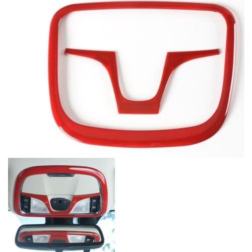 For Jeep Cherokee 2014 2015 2016 ABS Front Roof Reading Light Lamp Cover Trim Frame Decoration Red Black Gold Silver Color