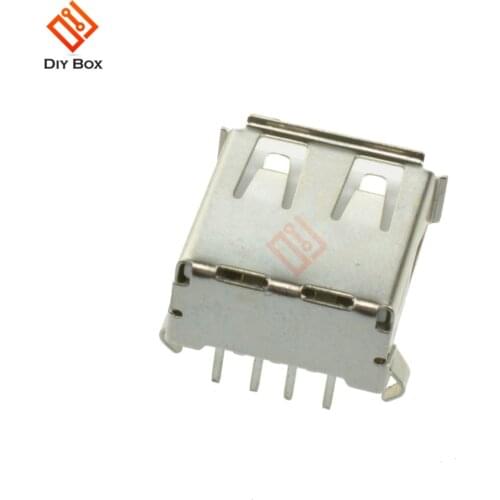 10PCS USB Type A Female Socket A/F 90 degree Female Socket Connector