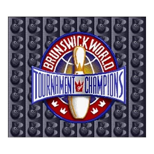 Brunswick World Tournament of Champions NTSC Version 16 Bit 46 Pin Big Gray Game Card For USA Game Players