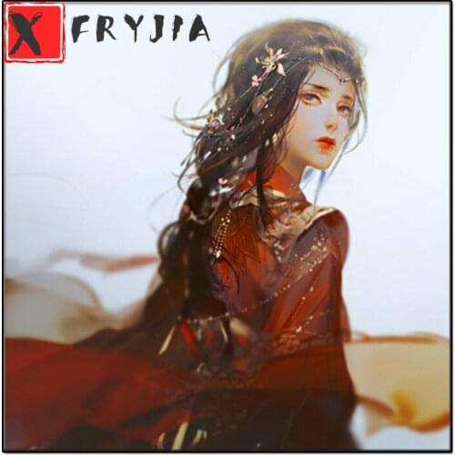 Full drill square round diamond painting Beauty in red dress mosaic diamond rhinestones diamond embroidery cross stitch decor