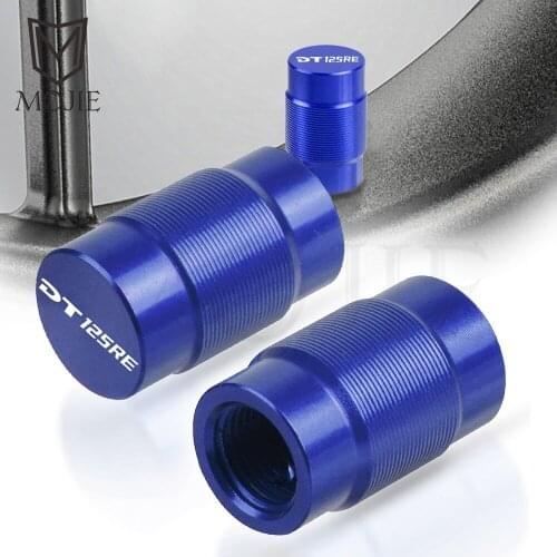 Motorcycle CNC Vehicle Wheel Tire Valve Air Port Stem Caps Covers Plug For Yamaha DT125RE DT 125 DT125 RE 2004-2007 2005 2006