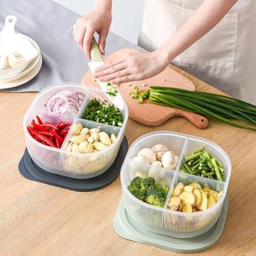 Scallion Preservation Box Kitchen Organizer Storager Containers Kitchen Accessories Plastic Box Containers With Lids