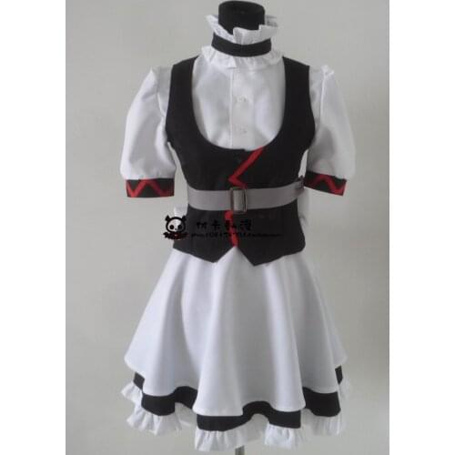 2016 Steins Gate Maid outfit Cosplay Costume Custom Made