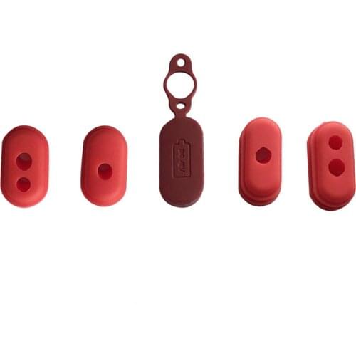 Red color Waterproof Folding Hole Cover Charging Port dustproof rubber for XIAOMI MIJIA M365 Electric Scooter 4