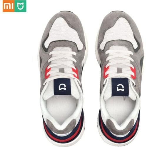 Original Xiaomi Mijia Retro Sneaker Shoes Running Sports Genuine Leather Durable Breathable Sports Smart Shoes For Outdoor Sport