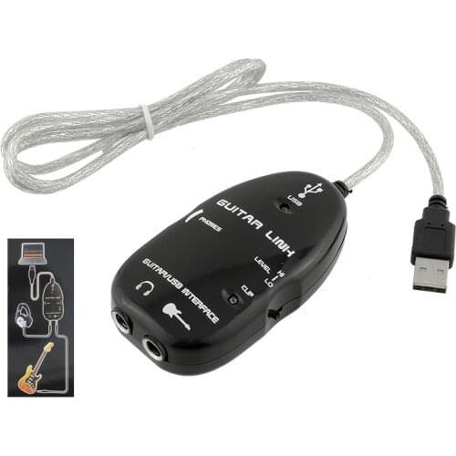 Larryjoe Guitar Cable Audio USB Link Interface Adapter For MAC/PC Music Recording Accessories For Guitarra Players Gift