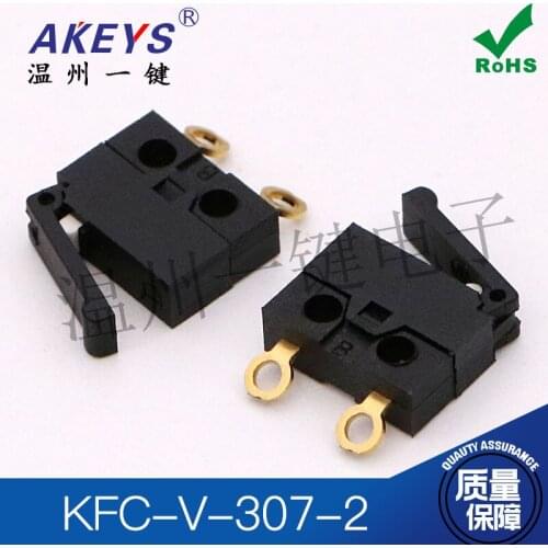 10pcs KFC-V-307-2 Micro Switch Camera reset switch Travel limit switch Miniature 2-pin gold-plated round