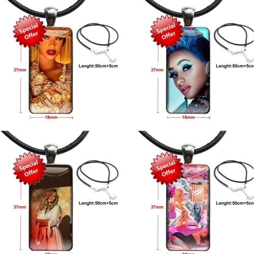For Girl Cardi B CardiB Sweet Fashion Necklace Handmade Rectangle Shape Choker Necklace Jewelry Multi Designs