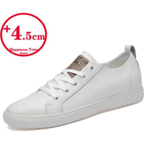 Men Casual Shoes Light Comfort Flats Shoes New Fashion Classic White Shoes Outdoor Sneakers Heighten Shoes Men Shoes