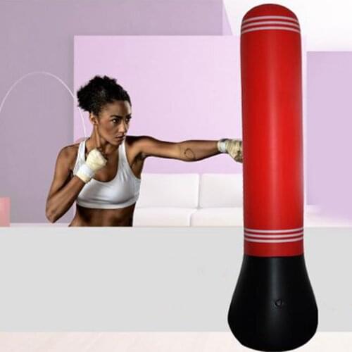 Inflatable Punching Bag Stress Relief Toys Freestanding Boxing Bag for Adults and Kids