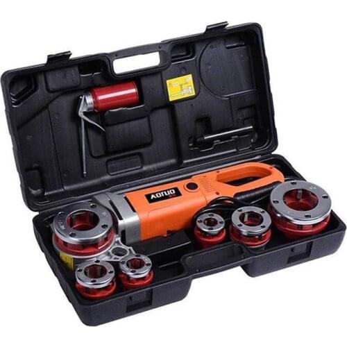 Electric Pipe Threader Portable Sleeve Machine 220V Galvanized Pipe Sleeve Machine Electric Threading Tools