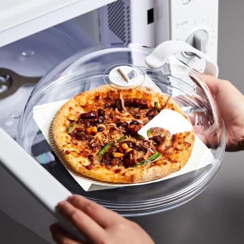 Professional Microwave Food Anti-Sputtering Cover With Handle Heat Resistant Lid for Microwave Food