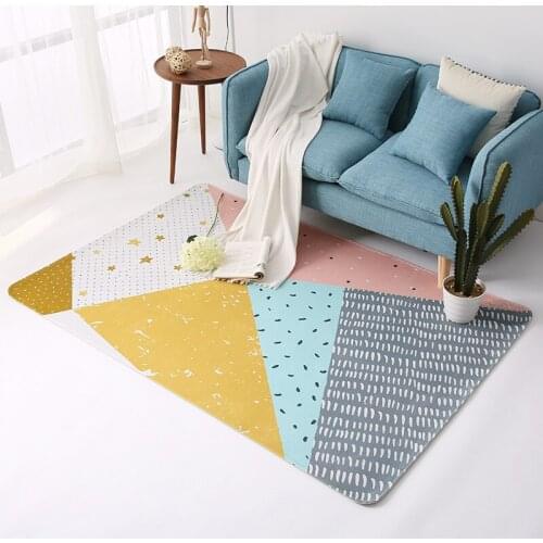 Nordic style simple modern bedroom carpet living room tea table sofa Mat room bedside Rug office household