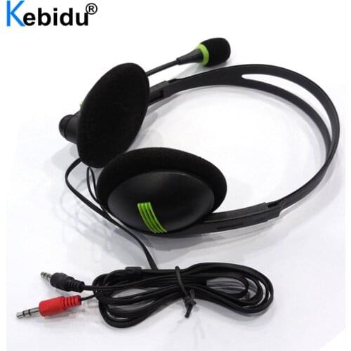 3.5mm Wired Headphones With Mic Computer AUX Headset HD Microphone For PC /Laptop/Computer