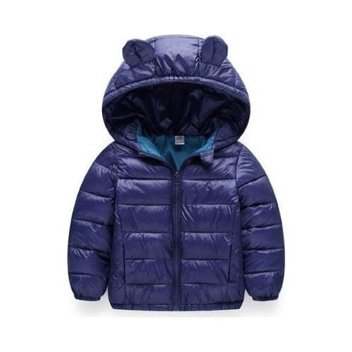 2020 Baby Girl Boy Spring Autumn winter thin down coat Jackets Fashion Cartoon Jacket Kids Children Overwear Clothes