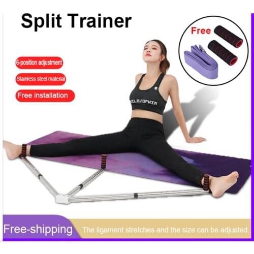 Stainless Steel Split Trainer 6-speed Retractable Ligament Stretch Tip Opener Yoga Dance Split Aid Relax Muscle Resistance Band