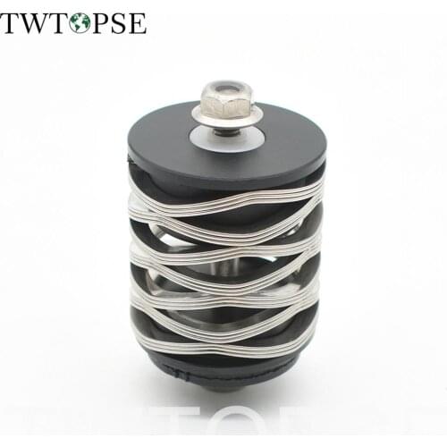 TWTOPSE Titanium Wave Spring Bolt Bicycle Rear Shocks For Brompton Folding Bike Cycling Suspension Stainless Steel Spring Parts