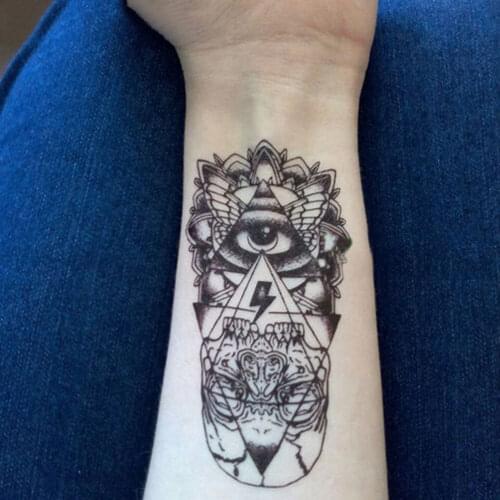 Waterproof Temporary Tattoo Sticker God Eye Totem Tattoo Body Art Fake Tattoos