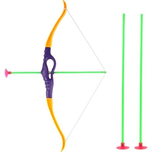 Fun Simulation Archery Bow And Arrow Toy Set with 3PCS Suction Cup Arrows 1PCS Bow for Kids Children Home Garden Party Gift